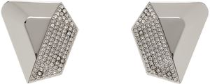 Amina Muaddi Silver Giselle Earrings