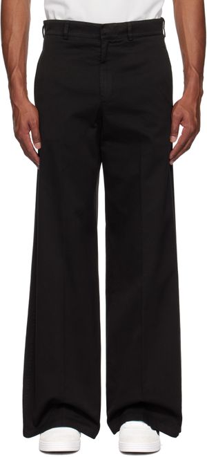 Palm Angels Black Monogram Classic Trousers