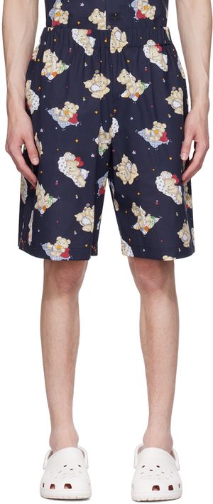 CHLOé NARDIN Navy Printed Shorts