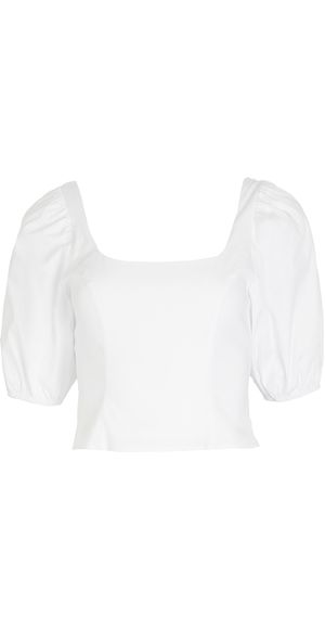 STAUD Lana Top White 00