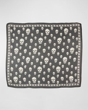Skull Wool Scarf