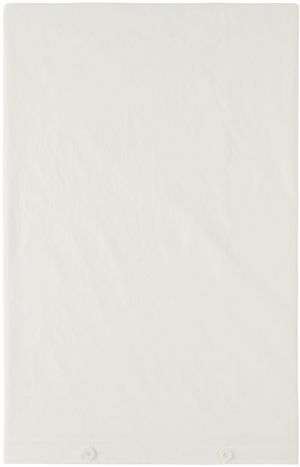 Tekla White Percale Duvet Cover, King