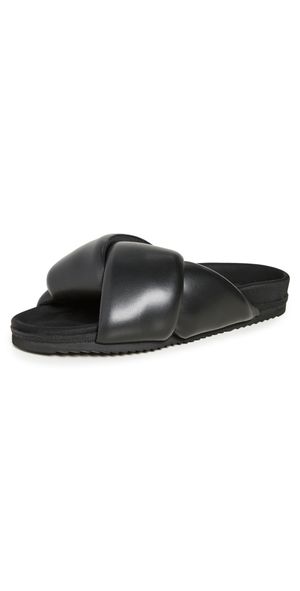 ROAM Foldy Puffy Slides Black 6