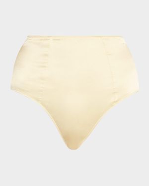 Tous Les Jours High-Rise Stretch Silk Panties