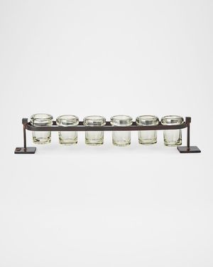 6-Votive Firedance Railroad Votive Holder