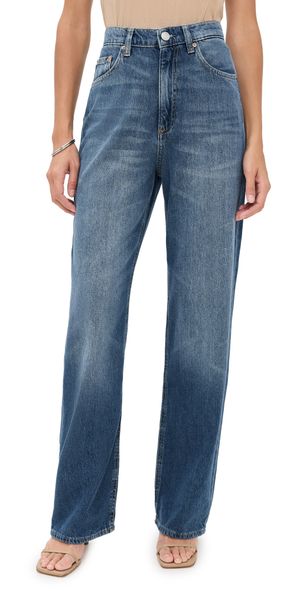 DL1961 DL Aura Karmine Refined Wide Leg High Rise Jeans Lapis (Aura) 28