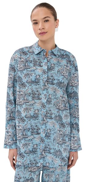 STAUD Sandbar Top SKY TOILE XL