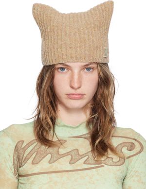 KNWLS Beige Precious Beanie