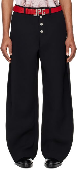 Jean Paul Gaultier Black 'The Sculptural' Trousers