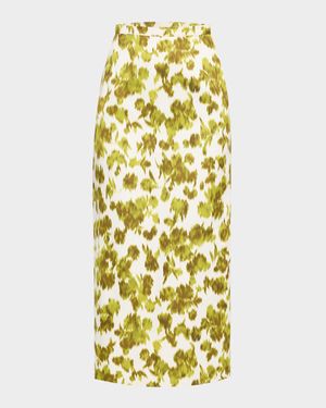 Floral Pencil Skirt