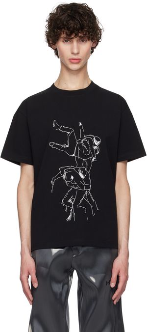 HELIOT EMIL T-shirt Shelter noir