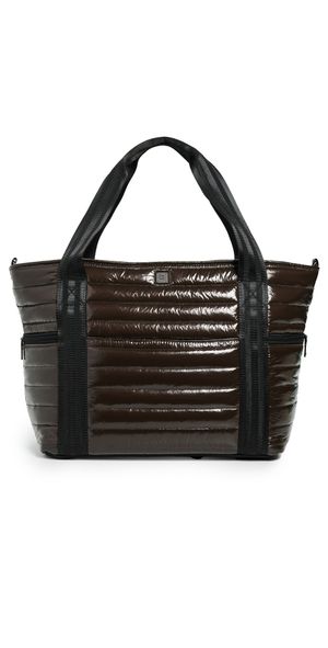 Think Royln Jetset Wingman Tote Glossy Chocolate One Size