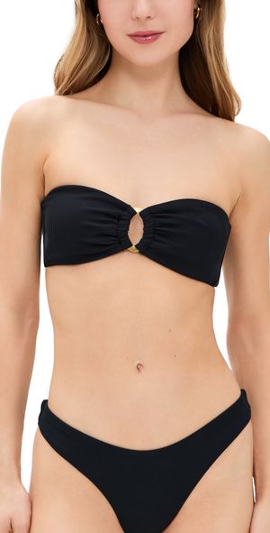 LSPACE Jasper Bikini Top Black S