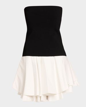 Isabelle Strapless Drop-Waist Mini Dress