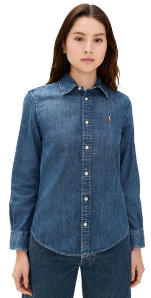 Polo Ralph Lauren Denim Long Sleeve Button Down Blue 10