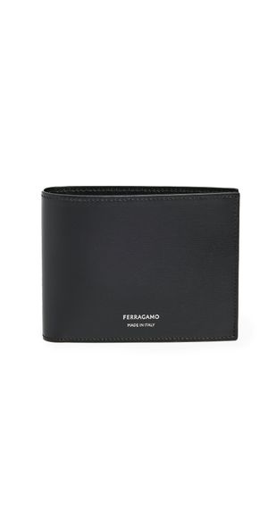 FERRAGAMO Classic Leather Bifold Wallet Nero/Nero One Size