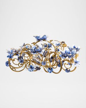 Claudine Floral Butterfly Candelabra