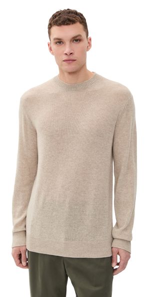 The Elder Statesman Pax Tranquility Cashmere Crew Oatmeal L