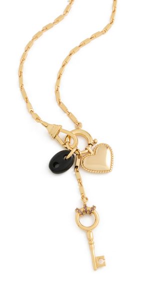 Madewell Bar Watch Chain Charm Necklace Antique Gold One Size