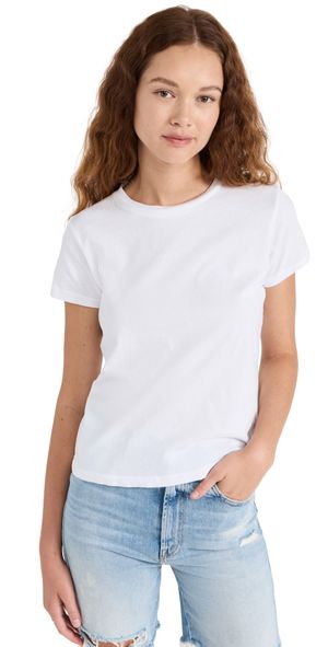 MOTHER The Lil Goodie Goodie Tee Bright White L