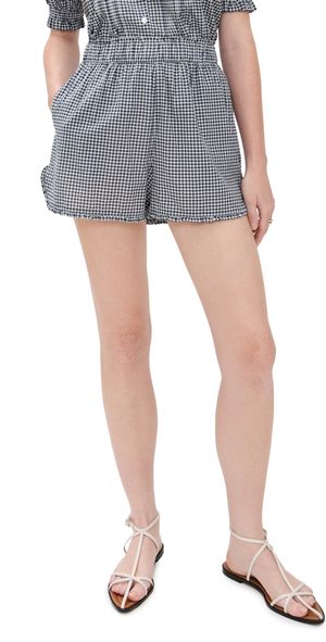 Birds of Paradis Lucille Shorts Inkwell Gingham M