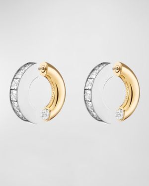 Lola Two-Tone Hoop Earrings