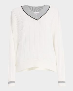 Monili Wide-Rib Sport Club Sweater
