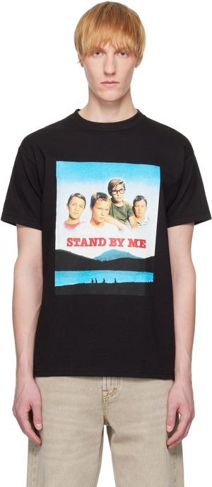WACKO MARIA Black 'Stand By Me' Crew Neck T-shirt
