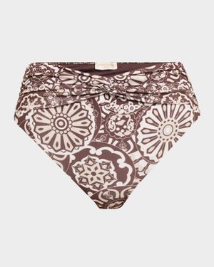 Dina High-Waist Bikini Bottoms