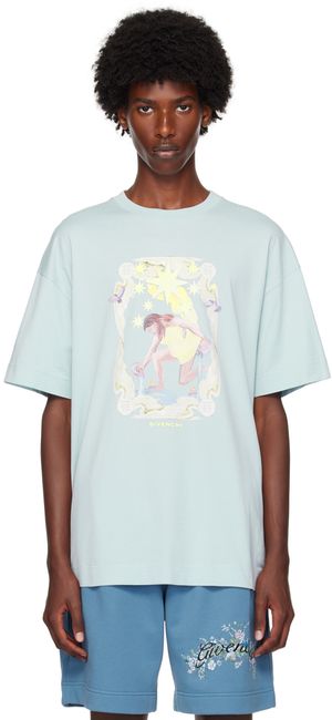 Givenchy Blue Printed T-Shirt