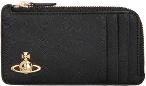 Vivienne Westwood Black Zip Card Holder