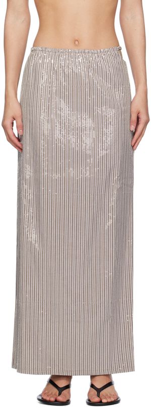 Saks Potts Brown Livia Maxi Skirt