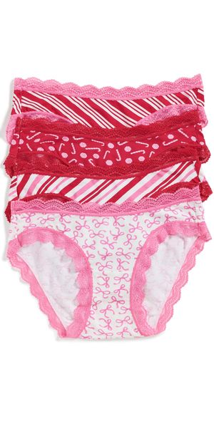 Stripe & Stare Original Knickers 4 Pack Candy Cane Wishes M