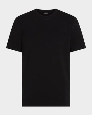 Men's Cotton Jersey Tonal Logo T-Shirt