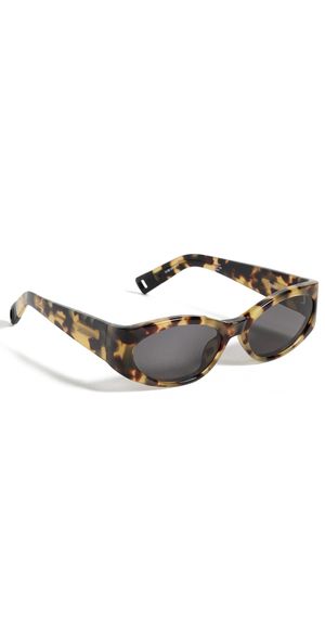 Jacquemus Ovalo Sunglasses T-Shell/Matte Black/Grey One Size