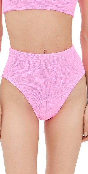 Hunza G High Waist Bikini Bottoms Bubblegum One Size