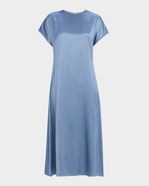 Chain-Trim Midi Dress