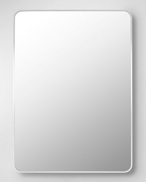 Aranya 41" Rectangle Wall Mirror, White