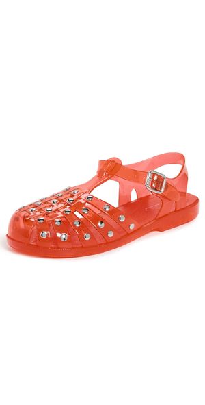 Intentionally Blank Ellery Studded Jelly Sandals Cherry 37