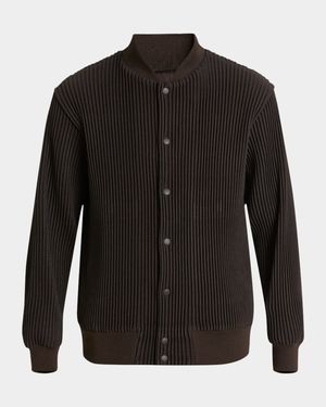 Men's Kersey Pleated Bomber Jacket