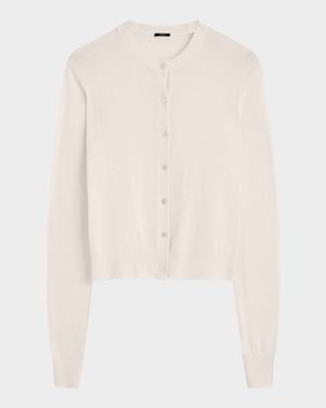 Button-Down Crewneck Cardigan