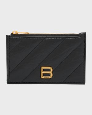 Crush Long Coin And Card Holder Quilted