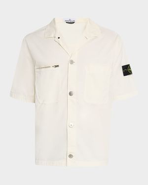 Men's Cotton Twill Stretch Overshirt