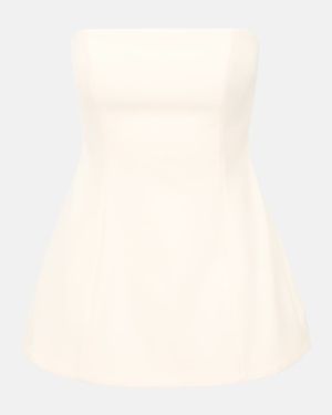Silvia Strapless Peplum Top