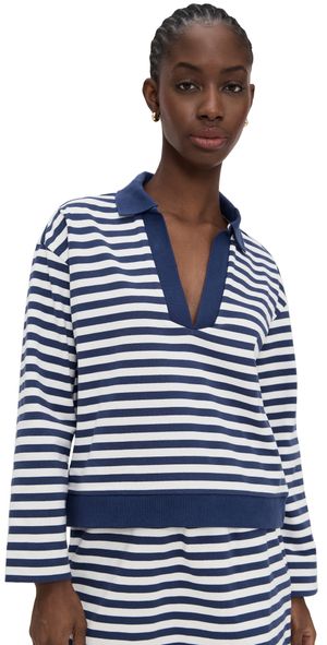 POSSE Haisley Pull Over Navy Stripe M