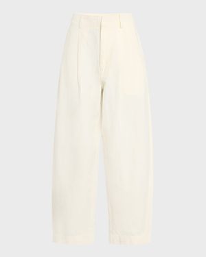 Bari Cropped Wide-Leg Pants