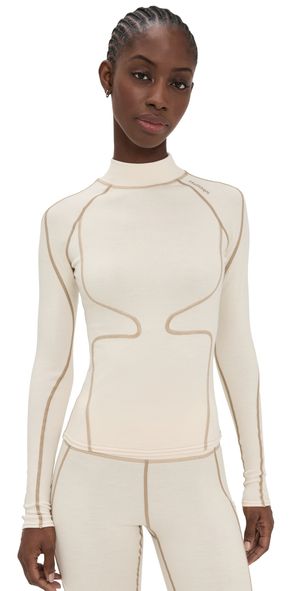 Halfdays Fay Merino Top Oat Milk L