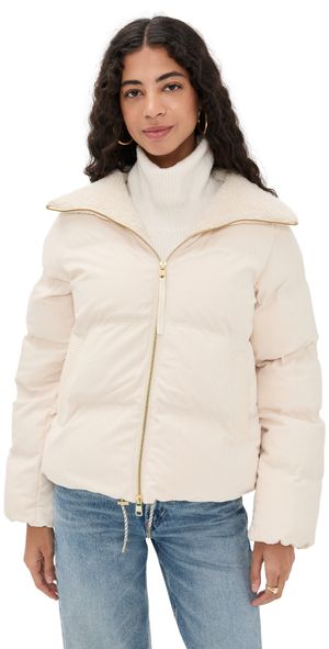 Varley Brackley Cord Puffer Jacket Birch S