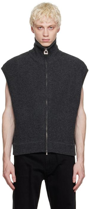 WOOYOUNGMI Gray Zip Vest