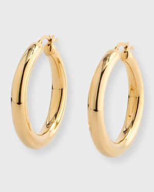 Golden Dreams 18K Yellow Gold Hoop Earrings